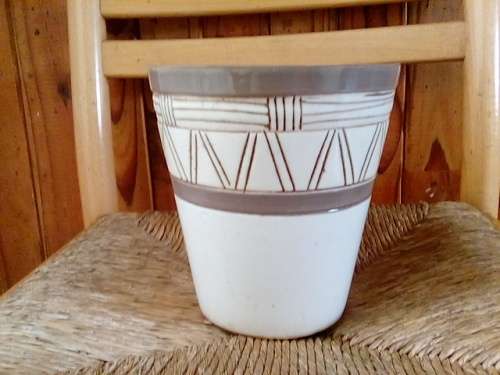 Glazed Ethnic Design Pottery Vase