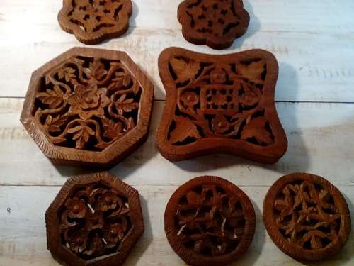Hand Carved Multi Purpose Stands from India