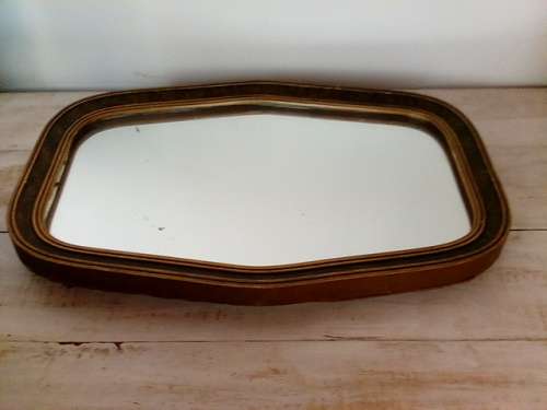 Vintage Wall Hanging Mirror in Frame