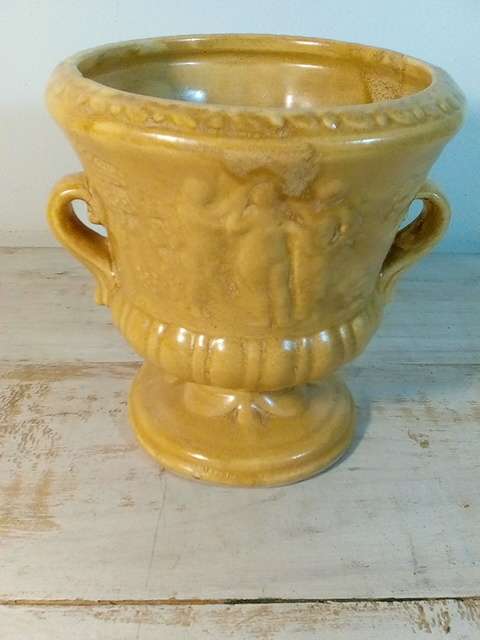 Vintage Glazed Ceramic Vase - Numbered on the Bottom