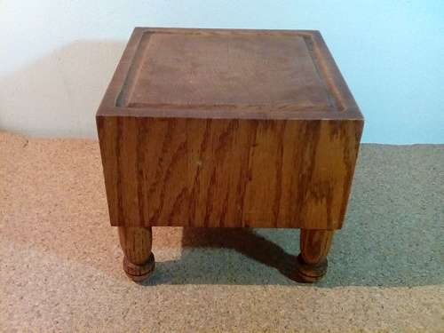 Solid Oak Wooden Pedestal or Stand