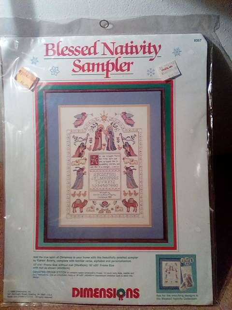 Sealed Blessed Nativity Embroidery Pack