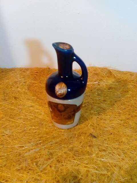 Small Vintage Glazed Pottery DOLFI Jar