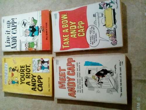 Four Old Black & White Andy Capp Digest Size Comic Books