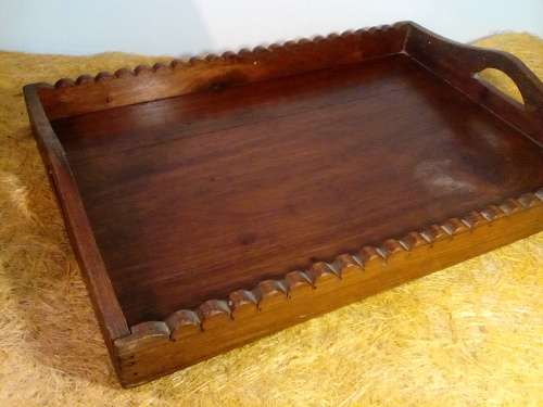 Large Vintage Wooden Tray