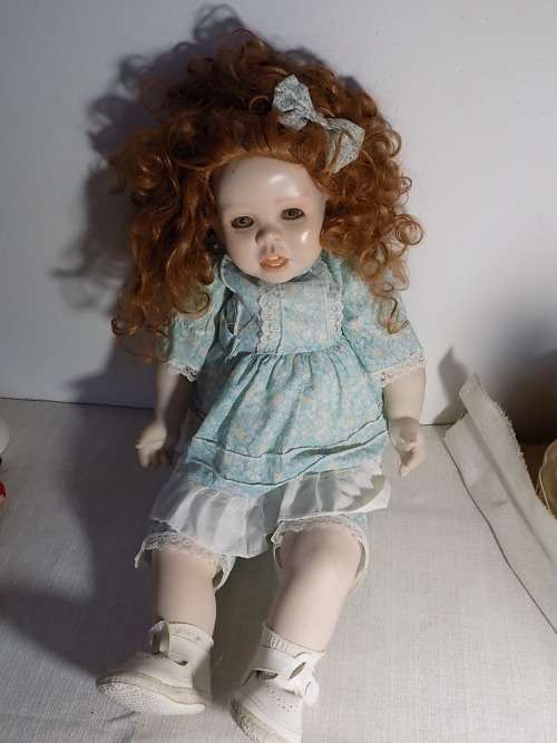 Large 1989 Olivia Stone Large & Bulky Porcelain Doll - Strictly Collection Only