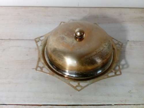 Vintage Van Riebeck Plate EPNS Butter Dish