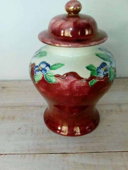 Vintage Retro Maling England Container with Lid