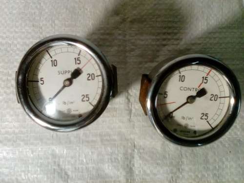Two Unknown Small Pressure Gauges - See Description