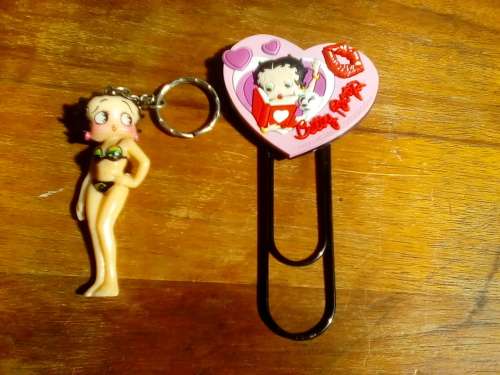 Betty Boop Key ring holder & clip
