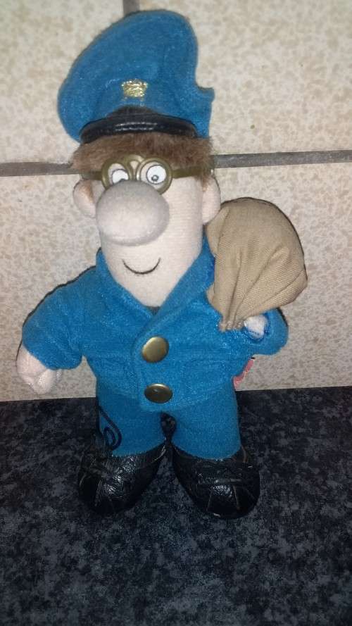 Mattell Postman Pat Material Toy 19cm Dusty but Good Condition