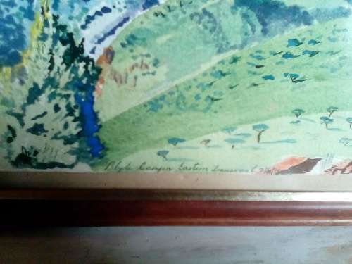 Framed Water Colour Painting of Blyde Canyon Eastern Transvaal by Ron Adams