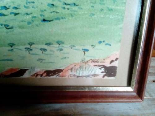 Framed Water Colour Painting of Blyde Canyon Eastern Transvaal by Ron Adams