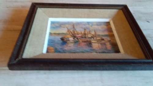Old Small Painting or Reproduction. Please see inscription at the back