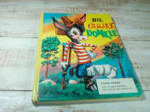 Die Oulike Donkie - Old Illustrated Afrikaans Story Book Printed in Spain