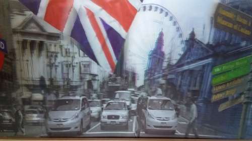 3D Streets of London Wall Hanging