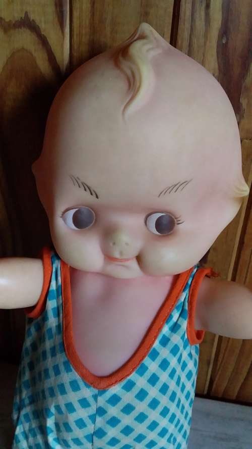Old Rubber Kewpie Doll 31cm Good Condition