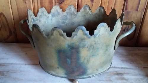 Rustic Look Metal Planter - Made in India