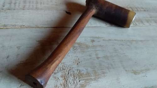 Old Carved Wooden Smoking Pipe