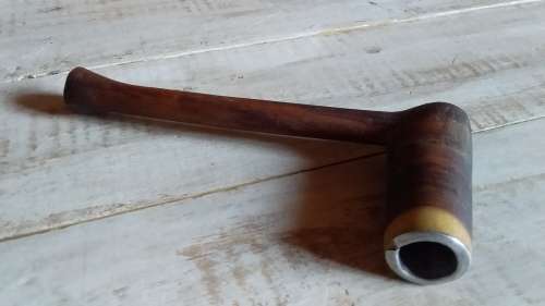 Old Carved Wooden Smoking Pipe