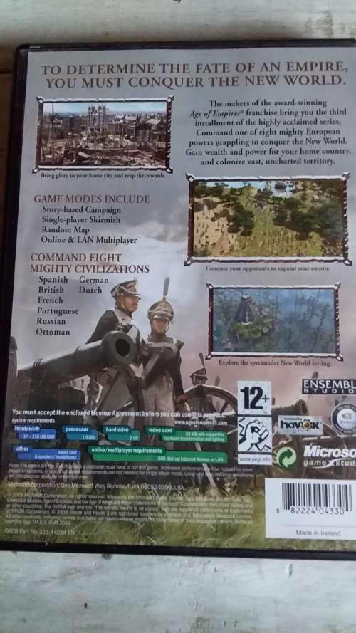 Age of Empires 3 PC Cd-rom Game