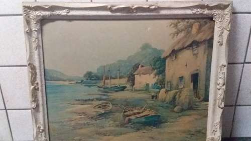 Vintage Ornate Frame with Print