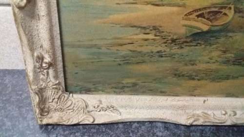 Vintage Ornate Frame with Print