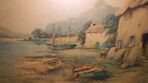 Vintage Ornate Frame with Print