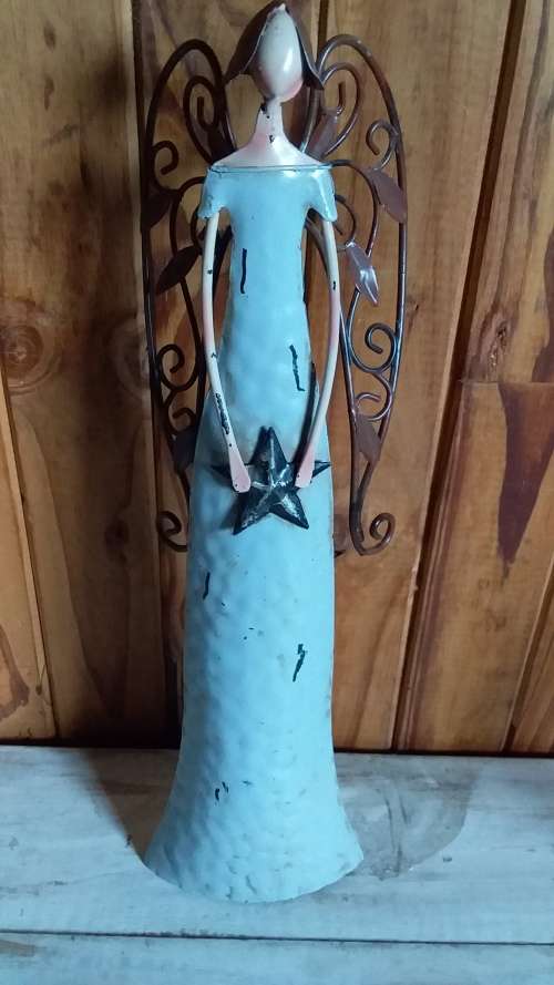 Tall Metal Angel Figurine