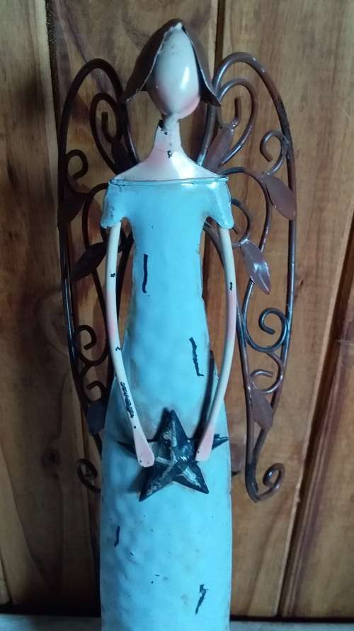 Tall Metal Angel Figurine