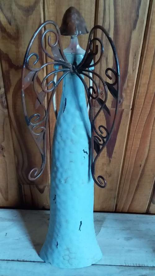 Tall Metal Angel Figurine