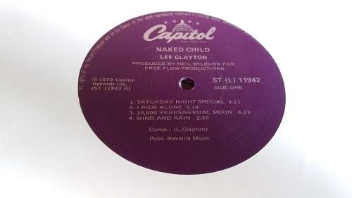 Lee Clayton - Naked Child Vinyl LP Capitol Records 1979