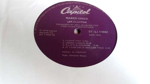 Lee Clayton - Naked Child Vinyl LP Capitol Records 1979