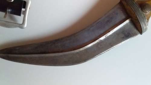 Old Dagger, Pouch and Belt - Perhaps from Singapore