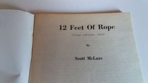 12 Feet of Rope - Cowboy and Western Book 1980