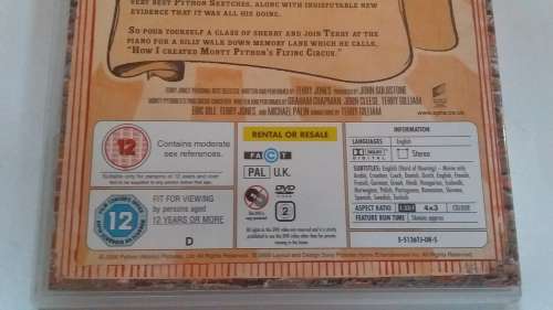 Monty Python`s Flying Circus - Terry Jones` Personal DVD