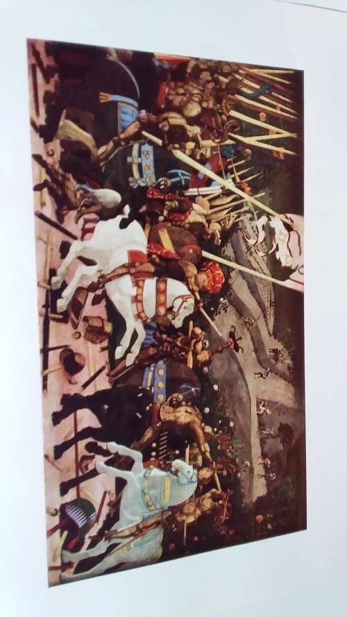 The Rout of San Romano - Paolo Uccello (1397?- 1475) Plate