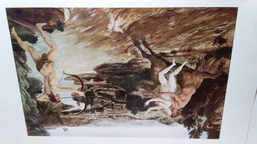 Hercules and Nessus - Antonio Pollaiuolo (1429?-1498) Plate