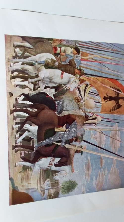 The Battle of Constantine - P.D Francesca (1416?-1492) Plate