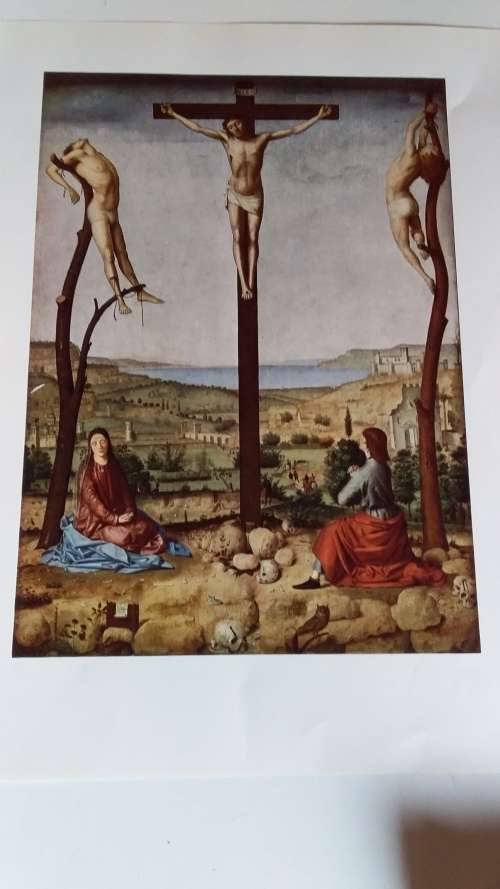 The Crucifixion - Antonello da Messina (1430?-1479?) Plate