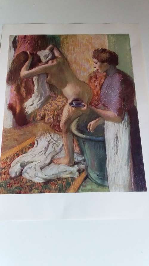 After the Bath - Edgar Degas (1834 - 1917) Plate
