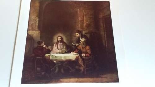 The Supper at Emmaus - Rembrandt van Rijn (1606 - 1669) Plate