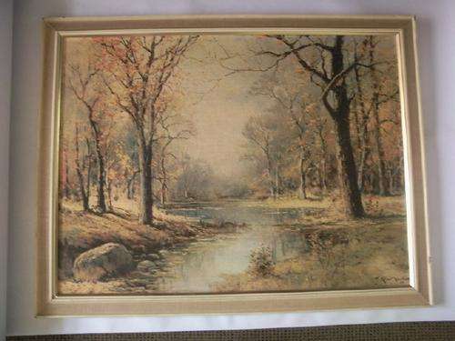 October Morn - Robert Wood '56 Reproduced Painting on Canvass