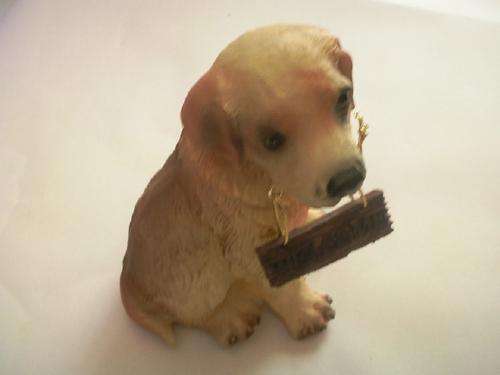 Little Labrador Dog Ornament with Welcome Sign