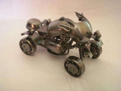 Metal Quad Bike with Turning Wheels