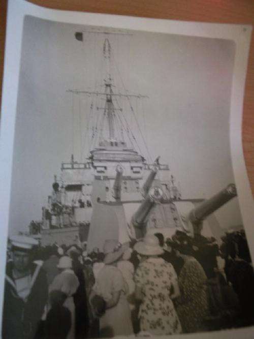 Genuine Photograph of Naval War Ship