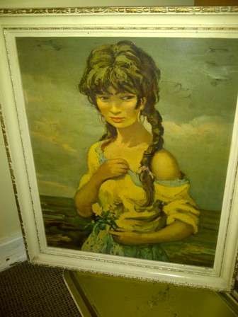 Beautiful Print of Lady by the Sea -side