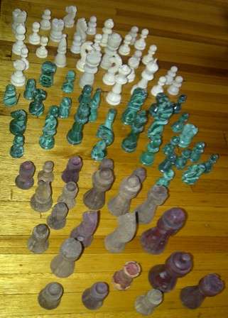 Various Incomplete Chess Pieces for Display (FREE POSTAGE)