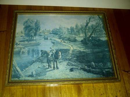 Flatford Mill by J Constable - Print Signed and Dated 1817