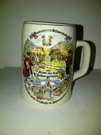 European Decorative Beer Mug - 11cm